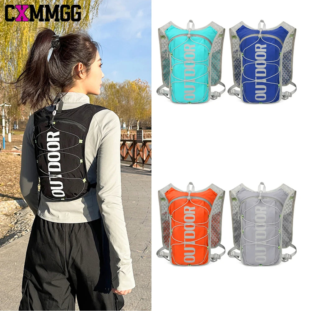 Lightweight Running Hydration Vest 2L Water Backpack for Hiking Biking, Breathable Hydration Pack for Men & Women