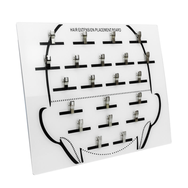 Acrylic Clip & Dispenser Wig Board