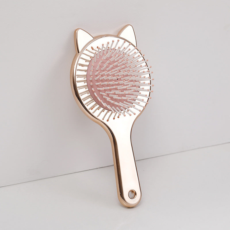 Charming Kitty Hair Comb with Massage Grip