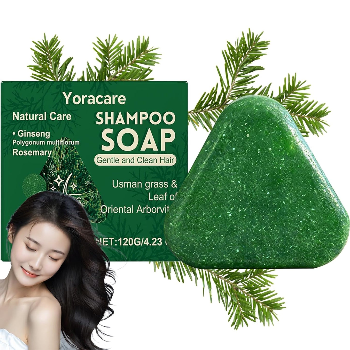 Korean Scalp Revival Bar,Strengthening Botanical Formula, Deep Hydrating Scalp,Strengthening & Thinning Hair, Gentle Hydrating Solid Shampoo (1, 4.23OZ)
