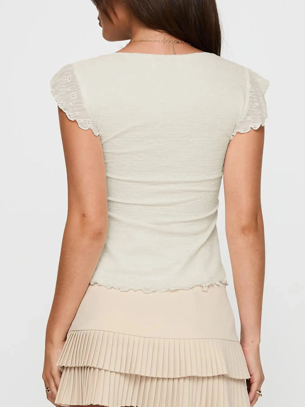 Chic Women's Square Neck Knitted Blouse with Belted Waist - Perfect for Summer Outings, Valentine's Day, and Daily Wear