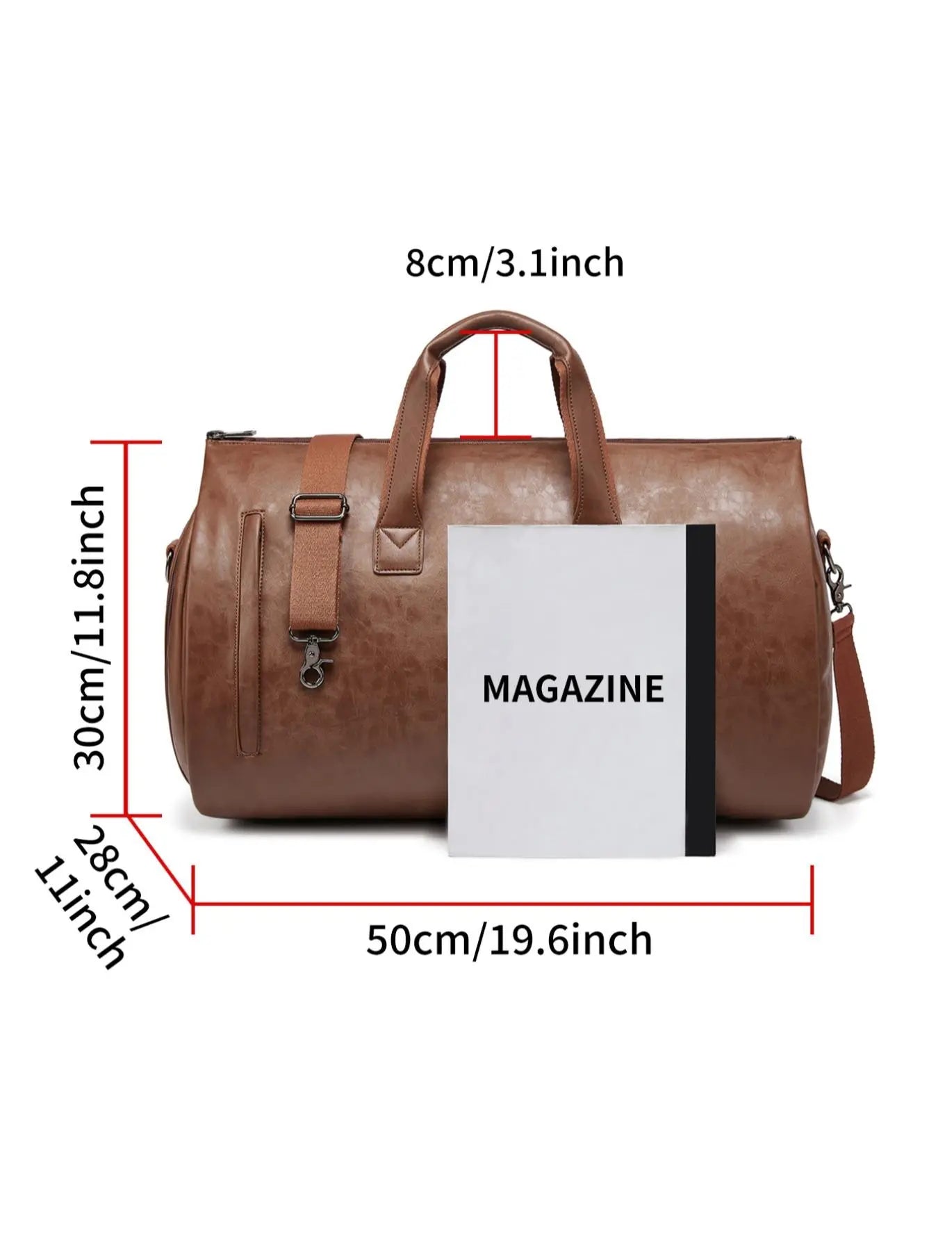 Elevate Your Travel Experience with Our Stylish Men's Business Duffel Bag - Large Capacity, Durable Design for Work and Leisure
