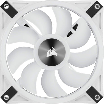 Corsair QL Series, Icue QL120 RGB, 120Mm RGB LED PWM White Fan, Single Fan