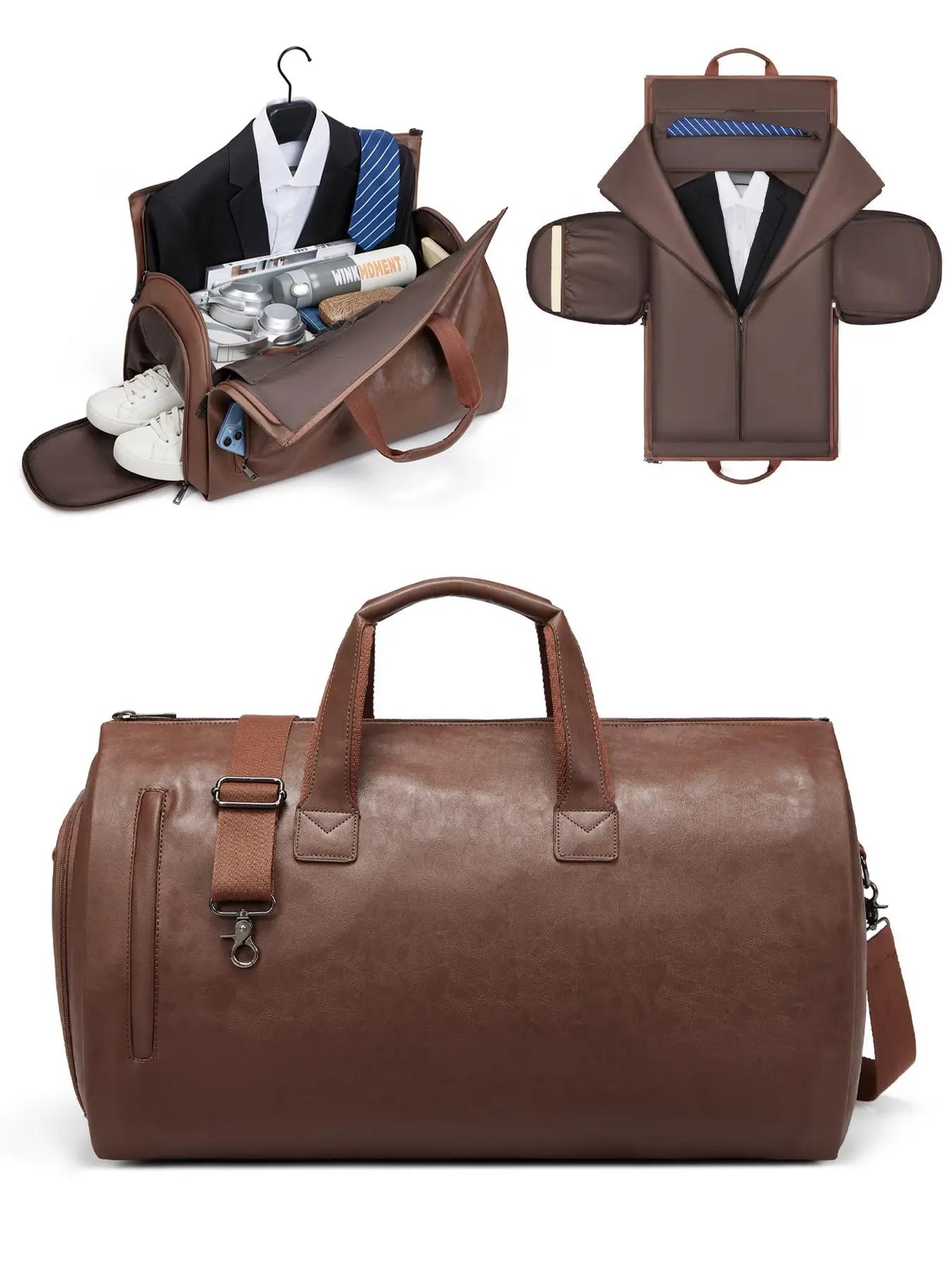 Elevate Your Travel Experience with Our Stylish Men's Business Duffel Bag - Large Capacity, Durable Design for Work and Leisure
