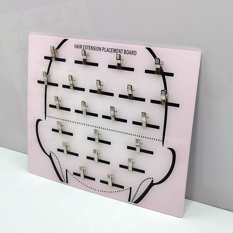 Acrylic Clip & Dispenser Wig Board