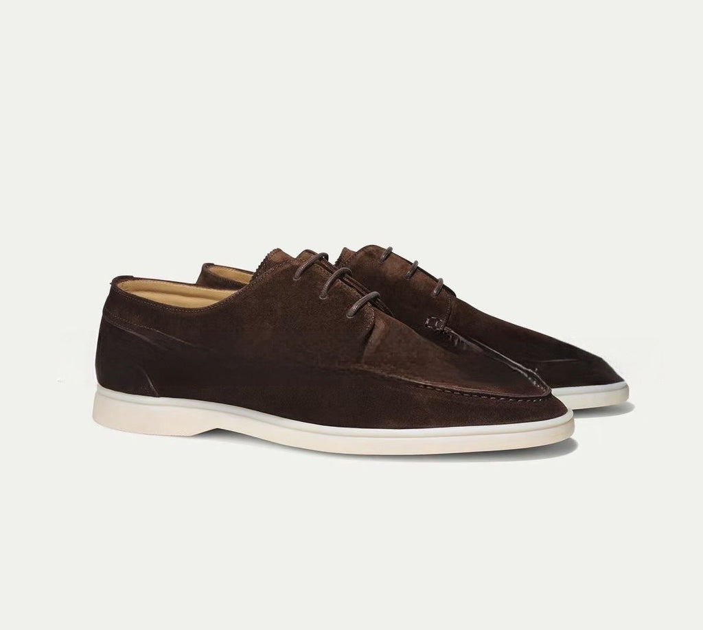 Stratford Luxury Men’S Leather Lace-Up Loafers – Premium Dress and Casual Shoes
