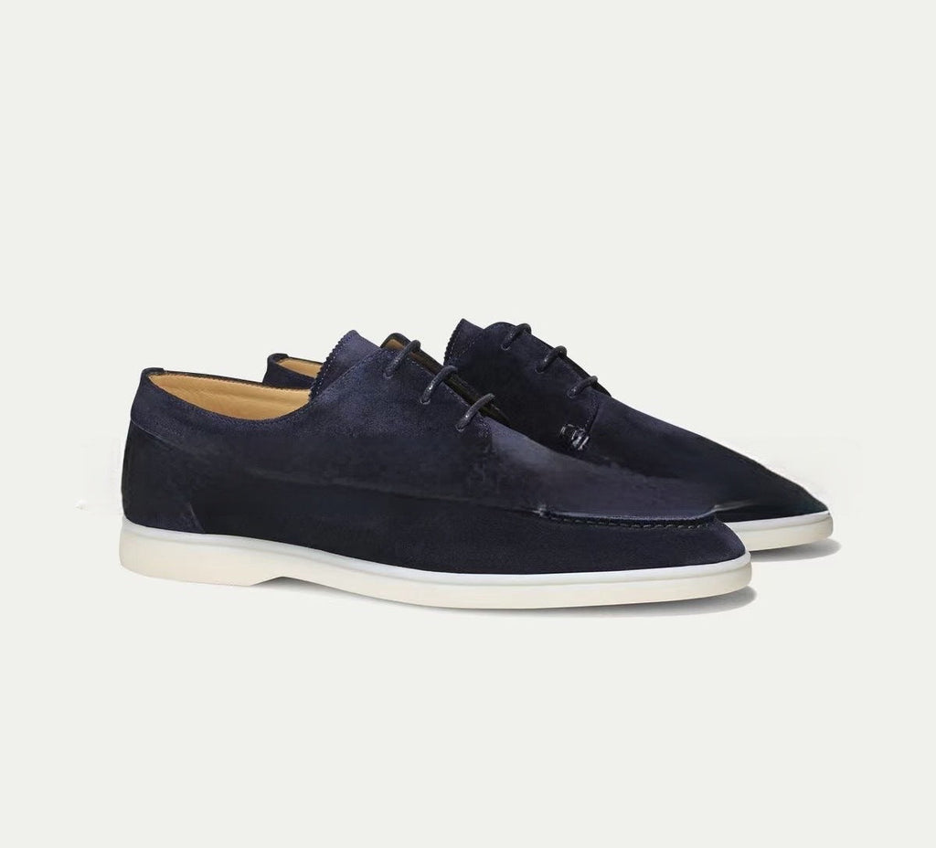 Stratford Luxury Men’S Leather Lace-Up Loafers – Premium Dress and Casual Shoes