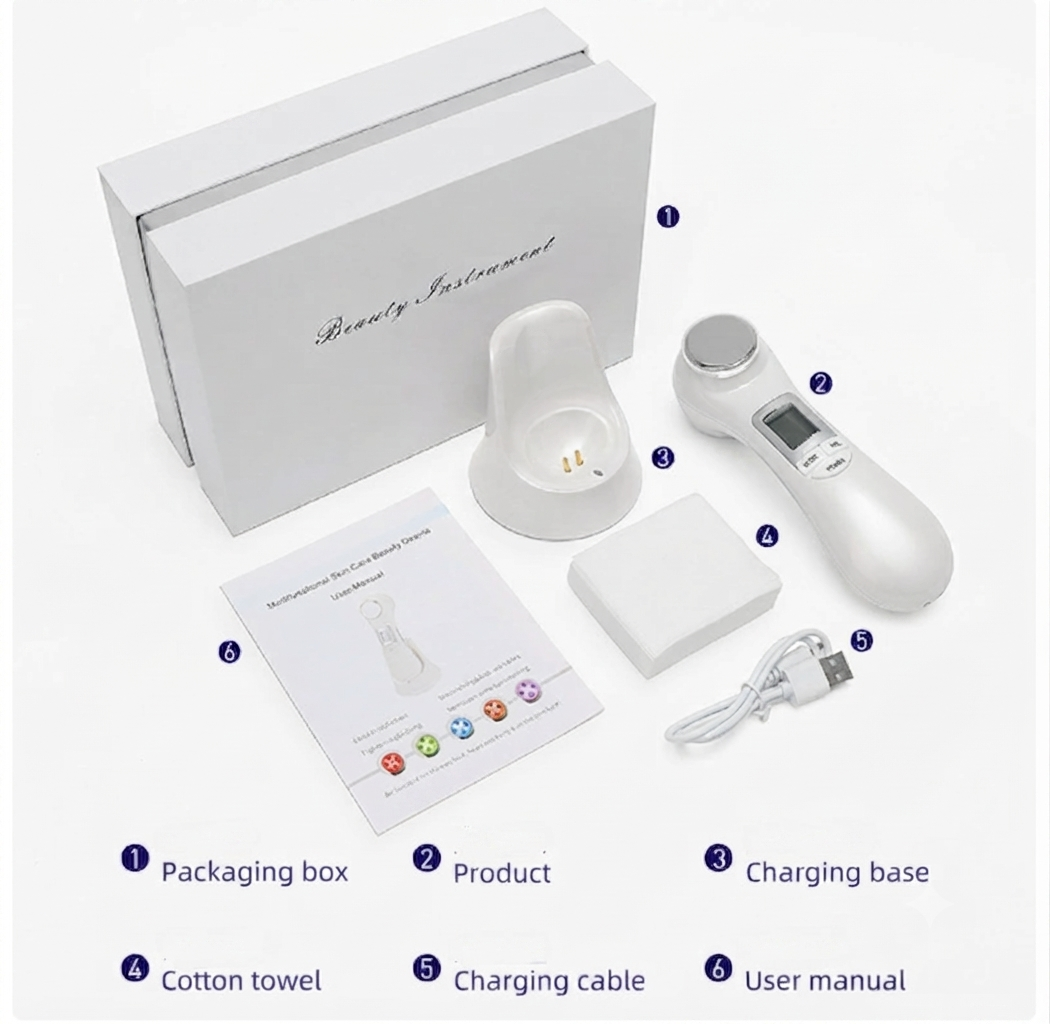 6-in-1 LED Skin Massage Beauty Device