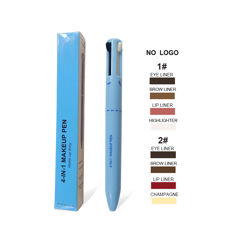 4-in-1 Makeup Pen with Lip Liner, Highlighter & Eyeliner